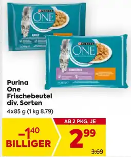 Billa Purina One Frischebeutel div. Sorten Angebot