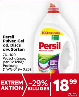 Billa Persil Pulver, Gel od. Discs div. Sorten Angebot
