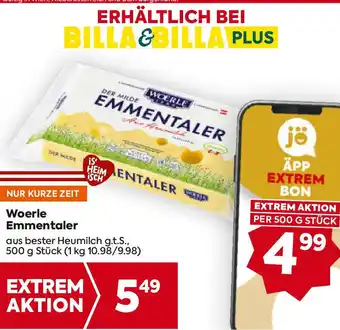 Billa Woerle Emmentaler Angebot