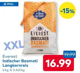 T&G Everest Indischer Basmati Langkornreis Angebot