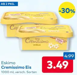 T&G Eskimo Cremissimo Eis Angebot