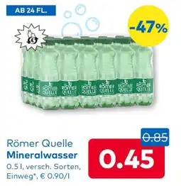 T&G Römer Quelle Mineralwasser Angebot
