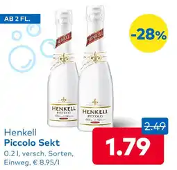 T&G Henkell Piccolo Sekt Angebot