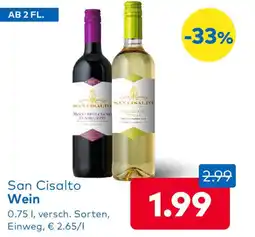 T&G San Cisalto Wein Angebot