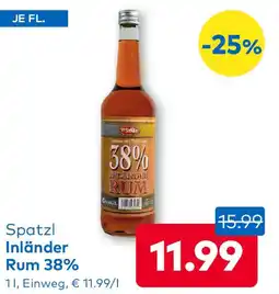 T&G Spatzl Inländer Rum 38% Angebot