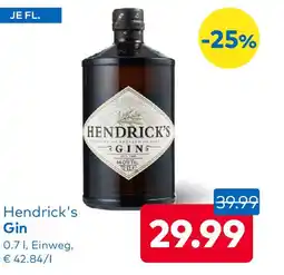 T&G Hendrick's Gin Angebot