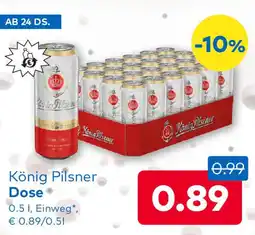 T&G König Pilsner Dose Angebot