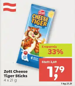 ADEG Zott Cheese Tiger Sticks Angebot