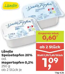 ADEG Ländle Speisetopfen 20% od. Magertopfen 0,2% Angebot