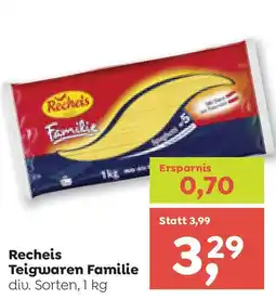 ADEG Recheis Teigwaren Familie Angebot