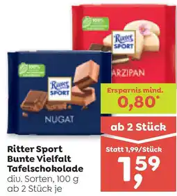 ADEG Ritter Sport Bunte Vielfalt Tafelschokolade Angebot