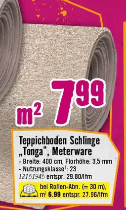 Hornbach Teppichboden schlinge tonga meterware Angebot
