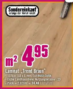 Hornbach Laminat Trand Braun Angebot