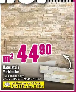 Hornbach Naturstein Verblender Angebot