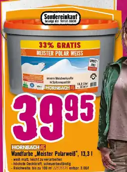 Hornbach Wandfarbe Meister Polarweiß Angebot
