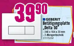 Hornbach Betätigungsplatte Delta 50 Angebot