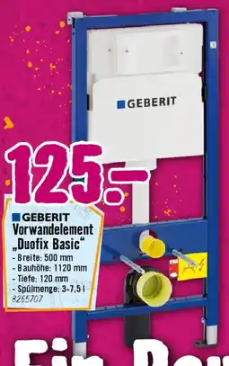 Hornbach Vorwandelement Duofix Basic Angebot