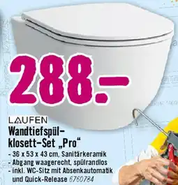 Hornbach Wandtiefspülklosett-Set Pro Angebot