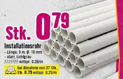 Hornbach Installationsrohr Angebot