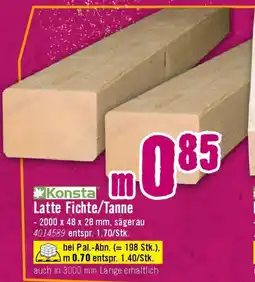 Hornbach Latte Fichte Tanne Angebot