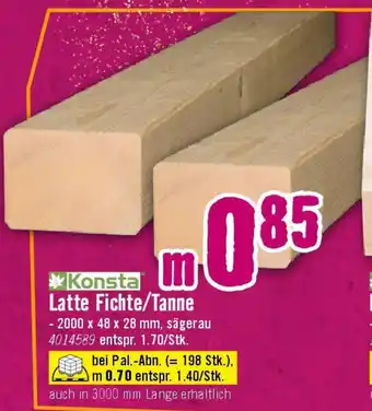 Hornbach Latte Fichte Tanne Angebot