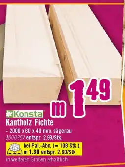 Hornbach Kantholz Fichte Angebot