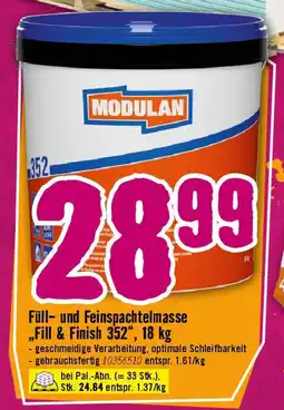 Hornbach Füll und Feinspachtelmasse Fill & Finish 352 Angebot