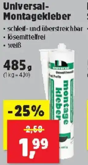 Thomas Philipps Universal Montagekleber Angebot