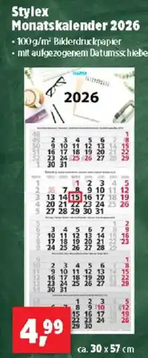 Thomas Philipps Stylex Monatskalender 2026 Angebot