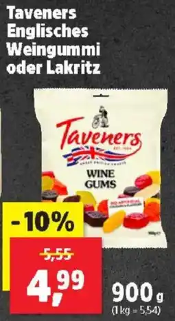 Thomas Philipps Taveners Englisches Weingummi oder Lakritz Angebot