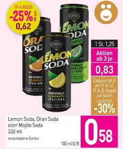 Sutterlüty Lemon Soda, Oran Soda oder Mojito Soda Angebot