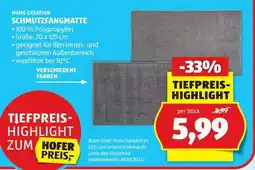Hofer SCHMUTZFANGMATTE Angebot