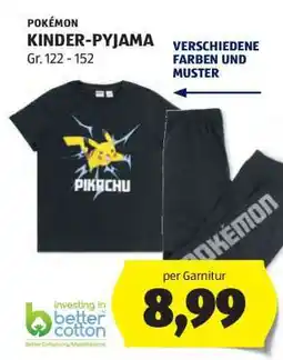Hofer POKÉMON KINDER-PYJAMA Angebot