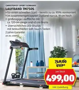 Hofer LAUFBAND TM750S Angebot