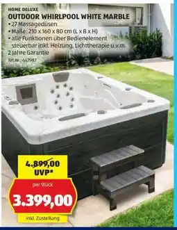 Hofer OUTDOOR WHIRLPOOL WHITE MARBLE Angebot