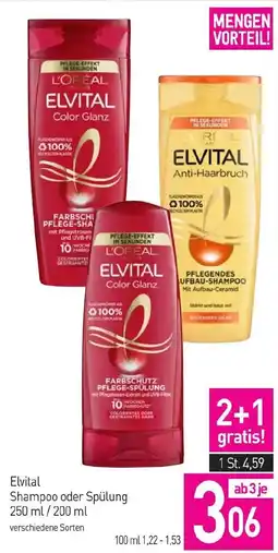 Sutterlüty Elvital Shampoo oder Spülung Angebot
