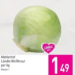 Sutterlüty Mahlerhof Ländle Weißkraut Angebot
