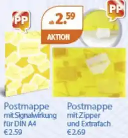 Müller Postmappe mit Signalwirkung mit Zipper und Extrafach Angebot