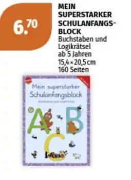 Müller Mein superstarker Schulanfangsblock Angebot