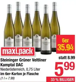 Maximarkt Steininger Grüner Veltliner Kamptal DAC Angebot
