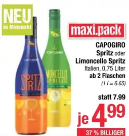 Maximarkt Capogiro Spritz oder Limoncello Spritz Angebot