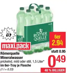 Maximarkt Römerquelle Mineralwasser Angebot