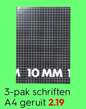 HEMA 3-pak schriften A4 geruit Angebot