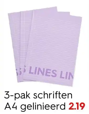 HEMA 3-pak schriften Angebot