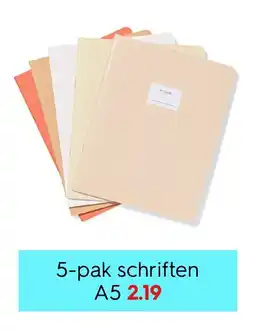 HEMA 5-pak schriften A5 Angebot