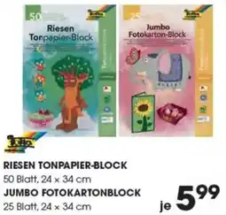 Libro Riesen tonpapier-block jumbo fotokartonblock Angebot