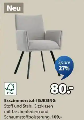 JYSK Esszimmerstuhl gjesing Angebot