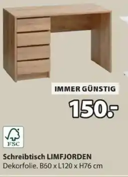 JYSK Schreibtisch limfjorden dekorfolie Angebot