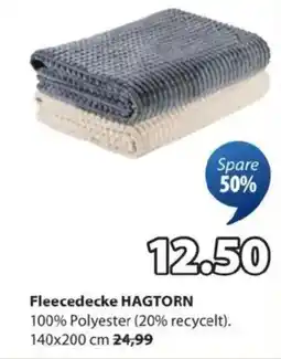 JYSK Fleecedecke hagtorn Angebot