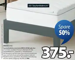 JYSK Dreamzone Taschenfederkernmatratze DRIVA GS100 sehr fest Angebot
